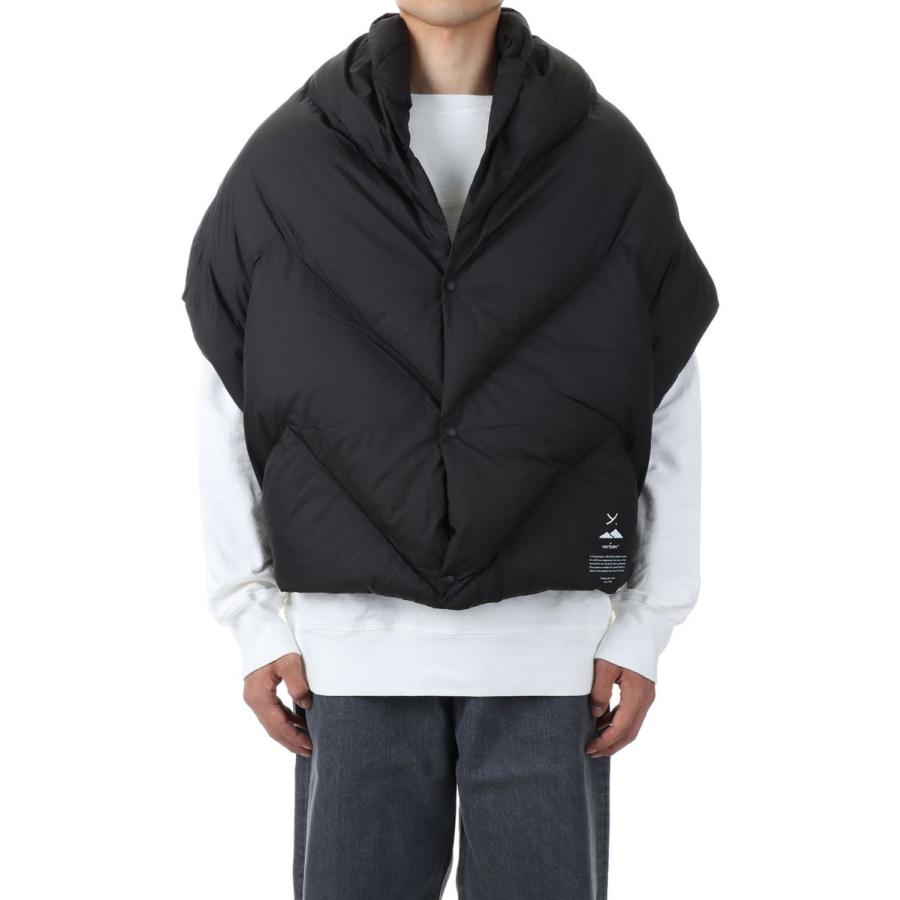 LIGHT DOWN HALF BLANKET - BLACK (YU09003) Y(dot) BY NORDISK(ワイ