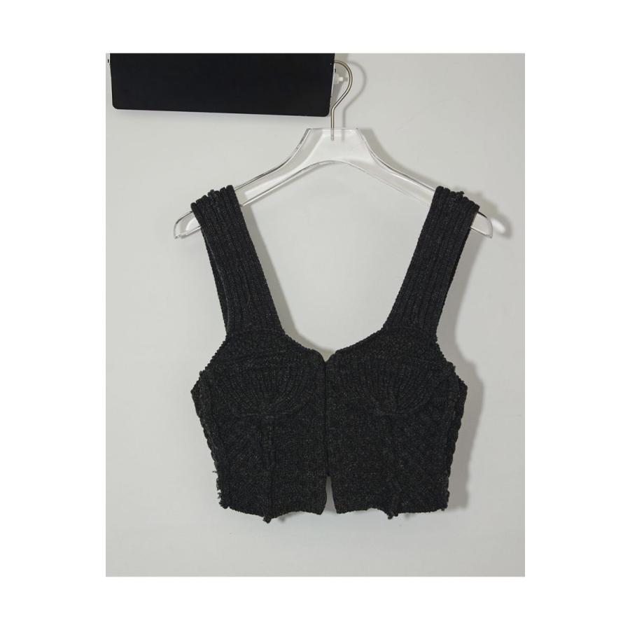 TODAYFUL トゥデイフル Patchwork Knit Bustier -C/GRAY（12220504） | TODAYFUL | 04