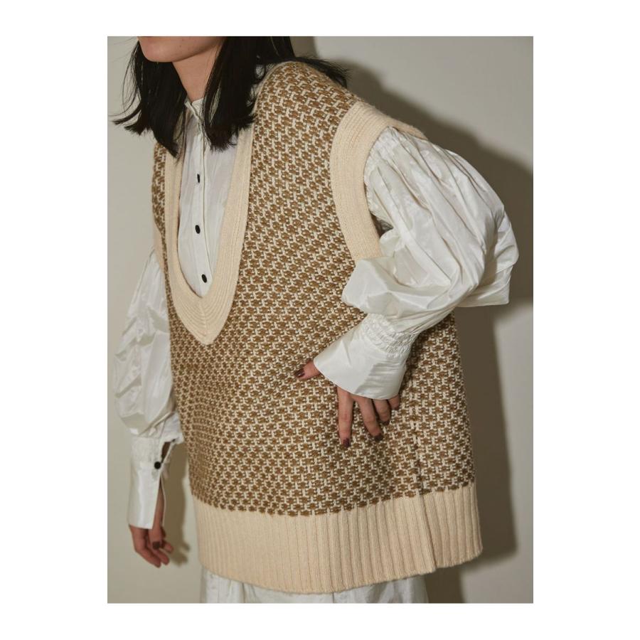 TODAYFUL トゥデイフル Jacquard Knit Vest -OLIVE（12220515） | TODAYFUL | 04