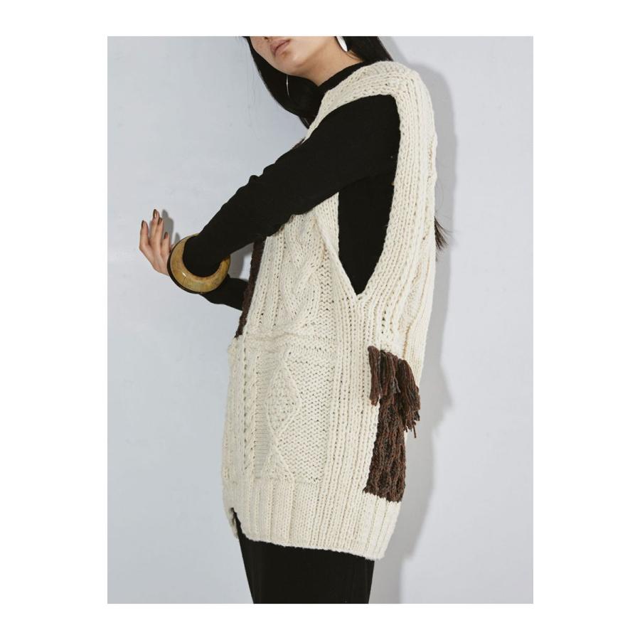 【SALE】Patchwork Handknit Vest (12220507) Todayful(トゥデイフル) | TODAYFUL | 11