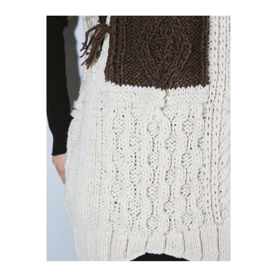 【SALE】Patchwork Handknit Vest (12220507) Todayful(トゥデイフル) | TODAYFUL | 12