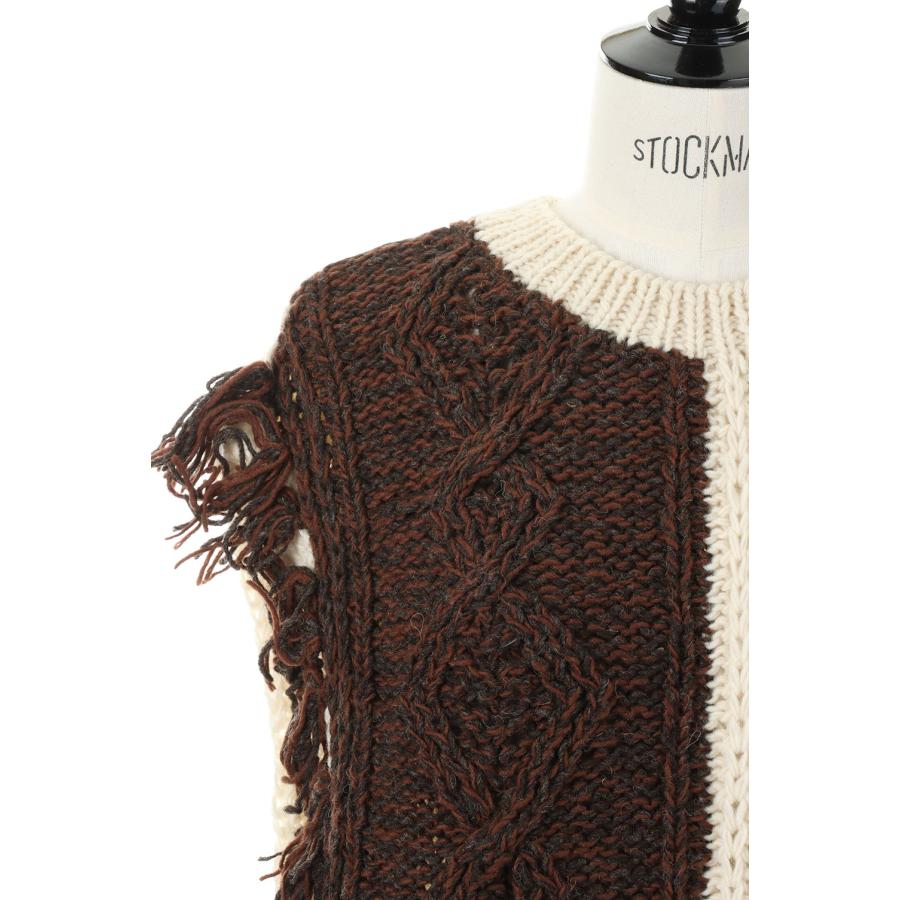 【SALE】Patchwork Handknit Vest (12220507) Todayful(トゥデイフル) | TODAYFUL | 03