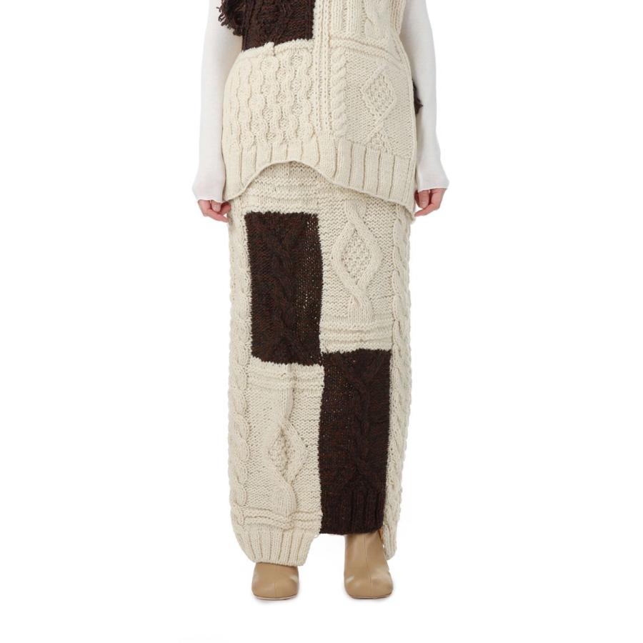 【SALE】TODAYFUL トゥデイフル  Patchwork Knit Skirt (12220801) | TODAYFUL