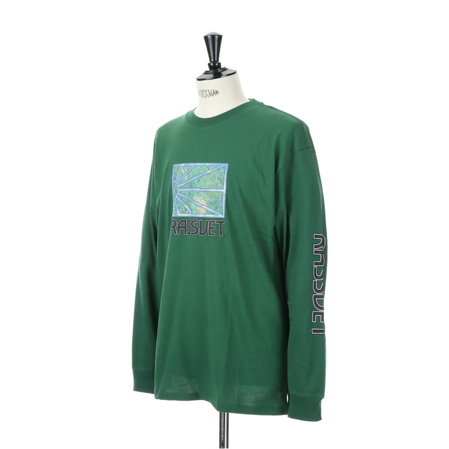 【P5倍 / SALE】MEN LS PAINTING TSHIRT KNIT/DARK GREEN(PACC11T012) RASSVET(ラスベート) |  | 02