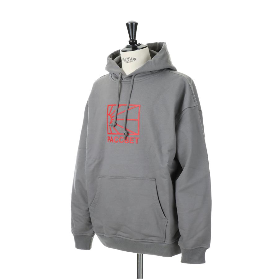 【P10倍】【SALE】MEN BIG LOGO HOODIE KNIT/DARK GREY(PACC11T026) RASSVET(ラスベート) |  | 03