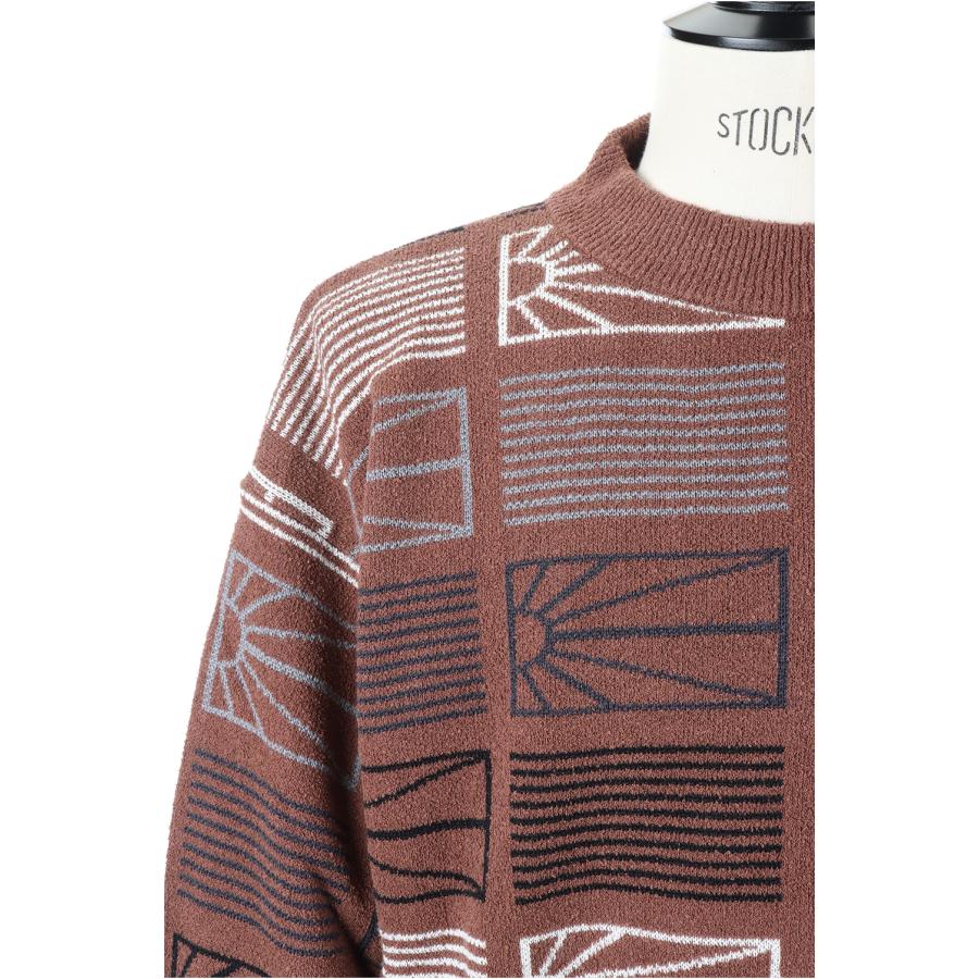 【P10倍】【SALE】MEN LOGO SWEATER KNIT/BROWN(PACC11N003) RASSVET(ラスベート) |  | 01