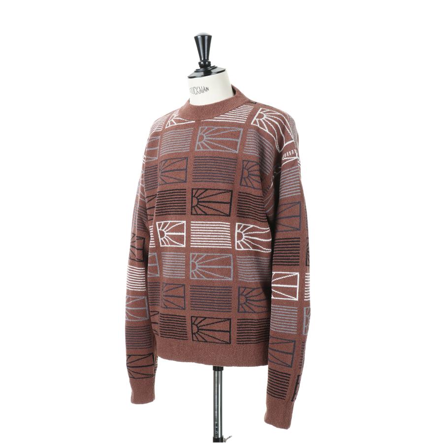 【P10倍】【SALE】MEN LOGO SWEATER KNIT/BROWN(PACC11N003) RASSVET(ラスベート) |  | 03