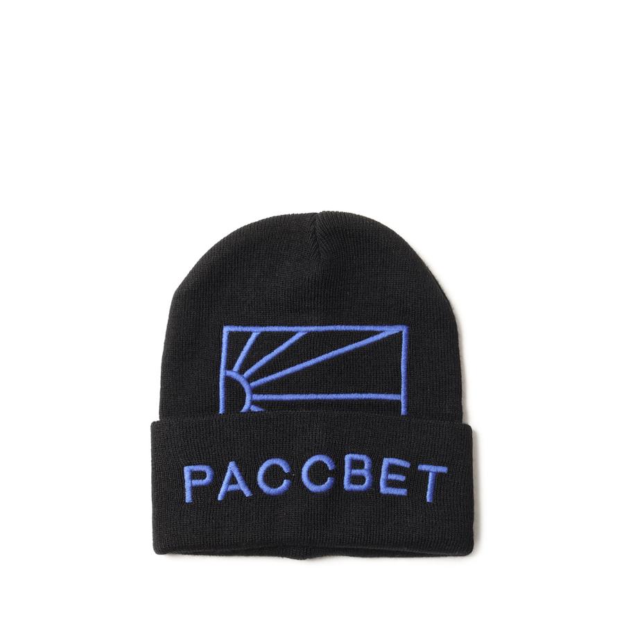 【P5倍】MEN BIG LOGO BEANIE KNIT/BLACK(PACC11K007) RASSVET(ラスベート) | 
