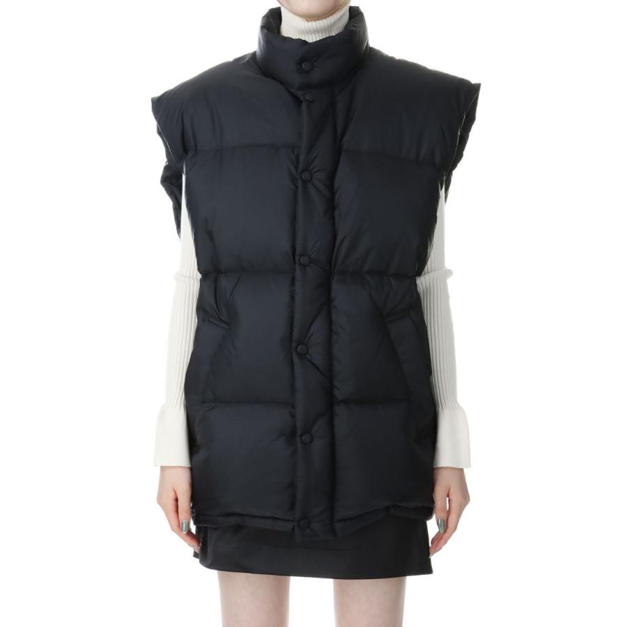 【SALE / 30%OFF】NYLON TAFFETA OVERSIZED DOWN VEST -BLACK(22WVE-#409S) Jane Smith(ジェーンスミス)