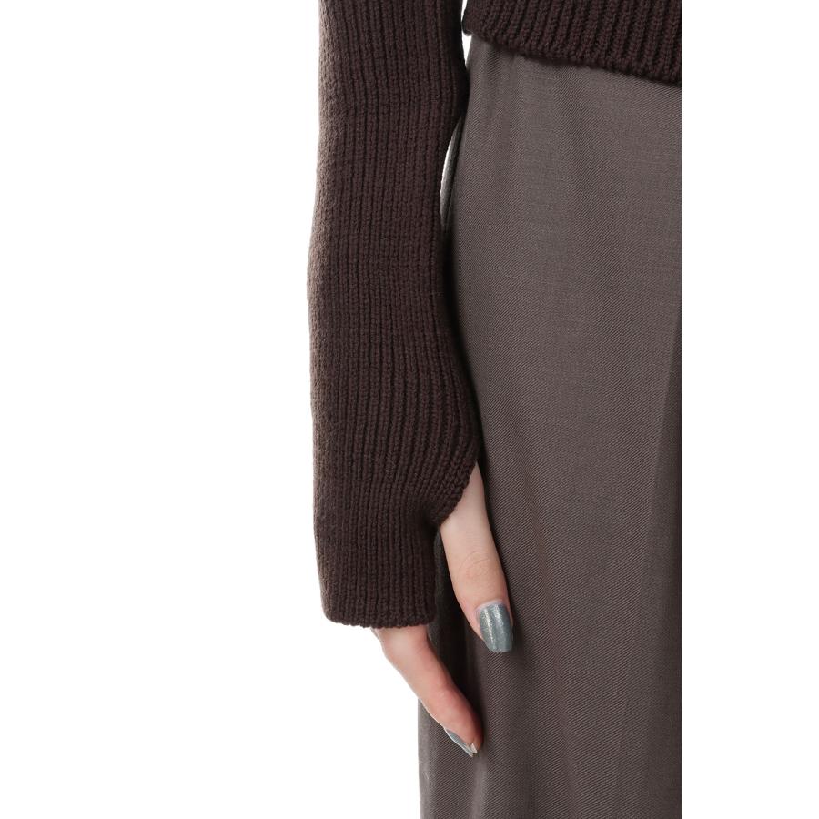 【P5倍 / SALE】7G BALLOON SLEEVE PULLOVER -BROWN(22WKN-#506L) Jane Smith(ジェーンスミス) |  | 04