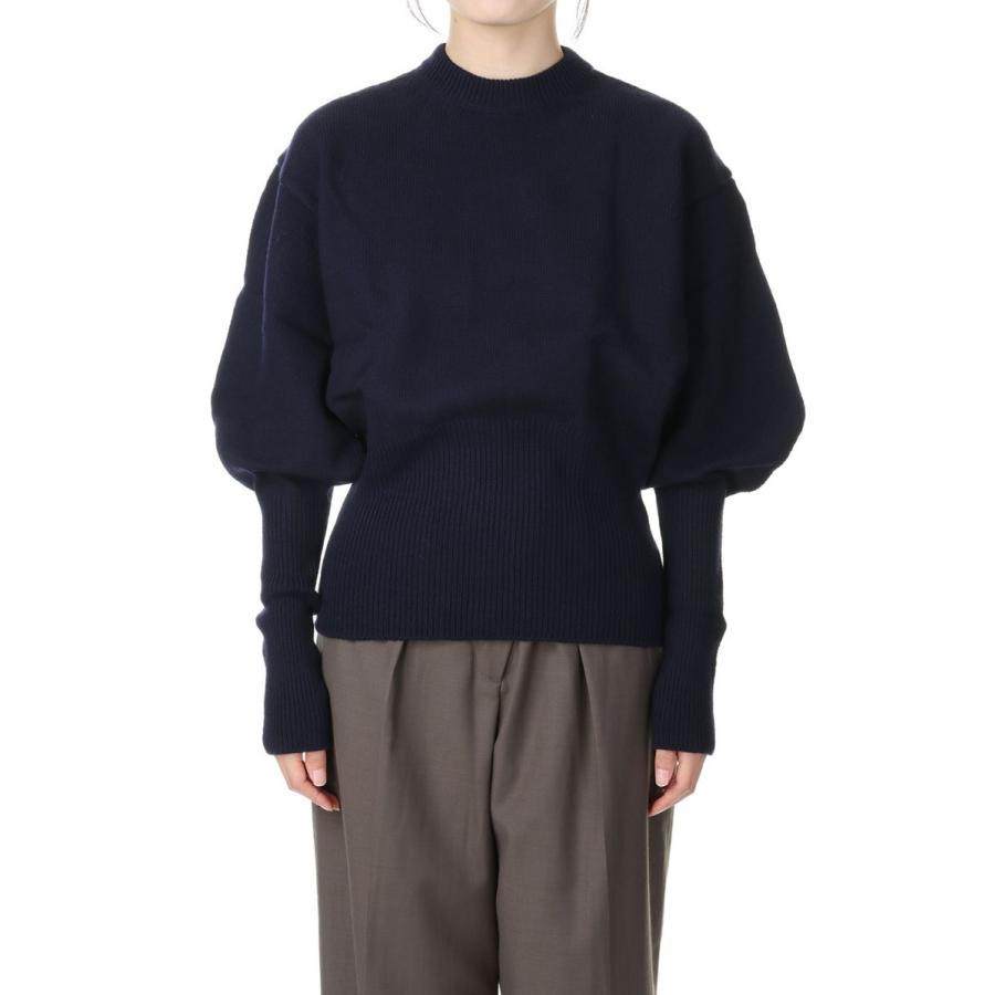 【P5倍 / SALE】7G BALLOON SLEEVE PULLOVER -NAVY(22WKN-#506L) Jane Smith(ジェーンスミス) | 