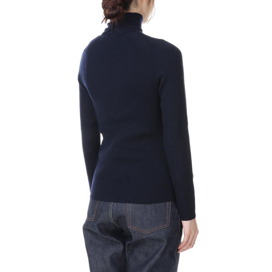 【P5倍 / SALE】14G merino wool rib turtleneck-NAVY(SL2W-009) SLOANE(スローン) | SLOANE | 02