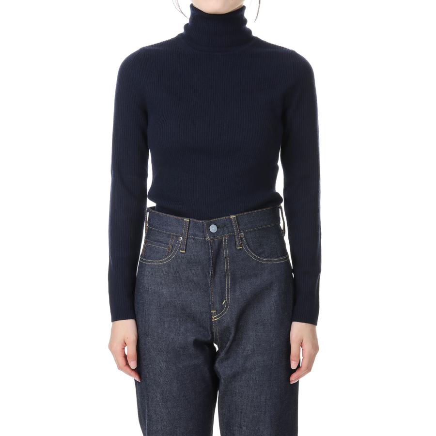 【P5倍 / SALE】14G merino wool rib turtleneck-NAVY(SL2W-009) SLOANE(スローン) | SLOANE | 03