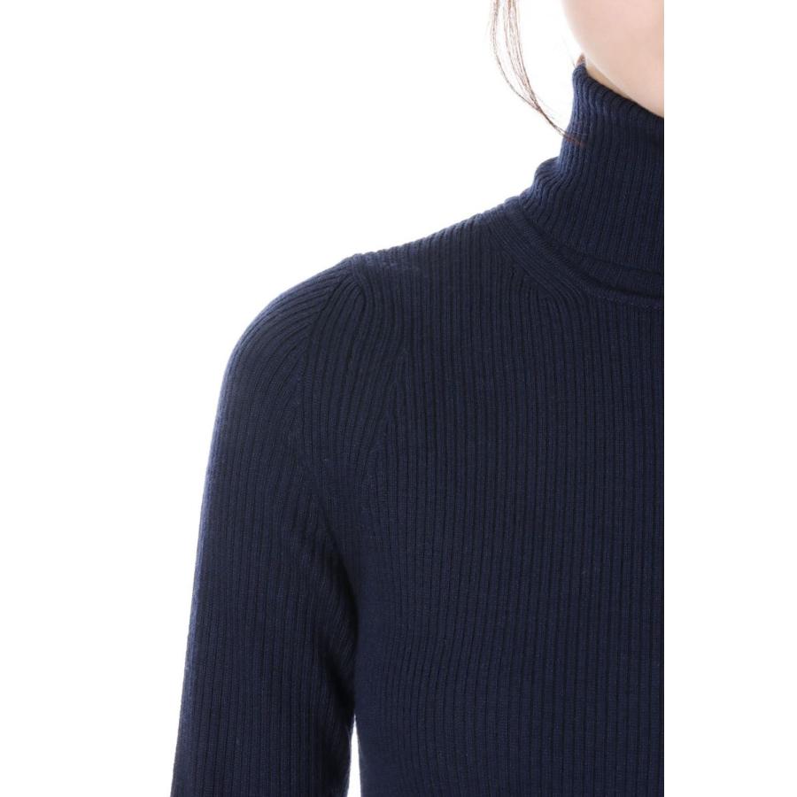 【P5倍 / SALE】14G merino wool rib turtleneck-NAVY(SL2W-009) SLOANE(スローン) | SLOANE | 04
