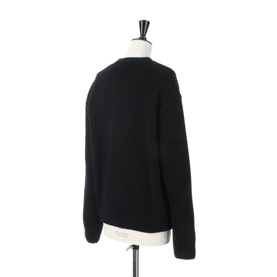 GREY FOX HEAD PATCH RELAXED CARDIGAN -BLACK(JM00518KT1006) Maison Kitsune -Women-(メゾンキツネ) |  | 02
