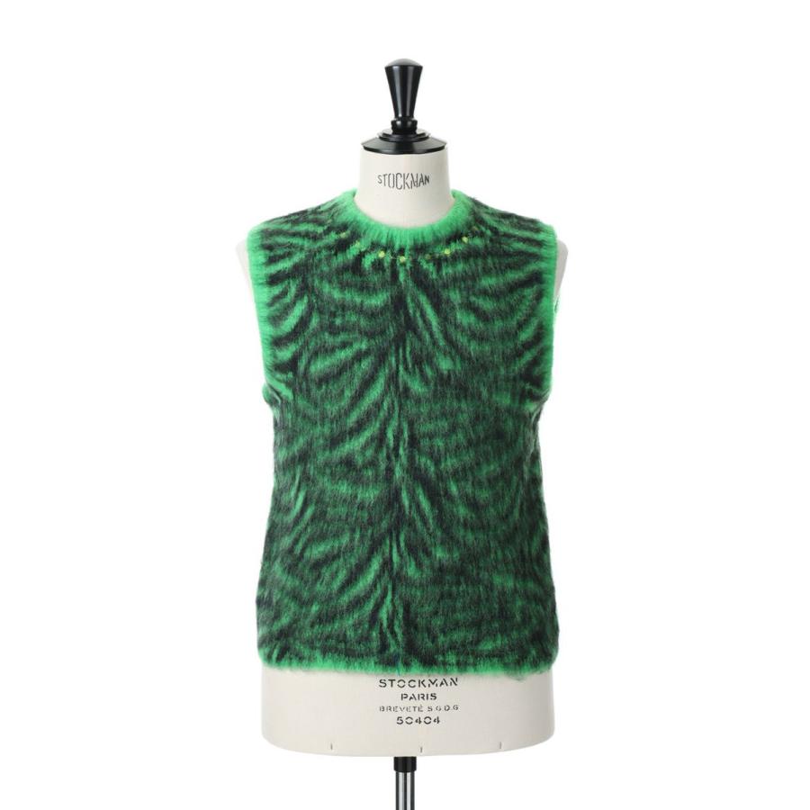 トップス doublet ZEBRA JACQUARD BRUSHED NO SLEEVE doublet（ダブレット） 【P5倍 / SALE】ZEBRA JACQUARD BRUSHED NO