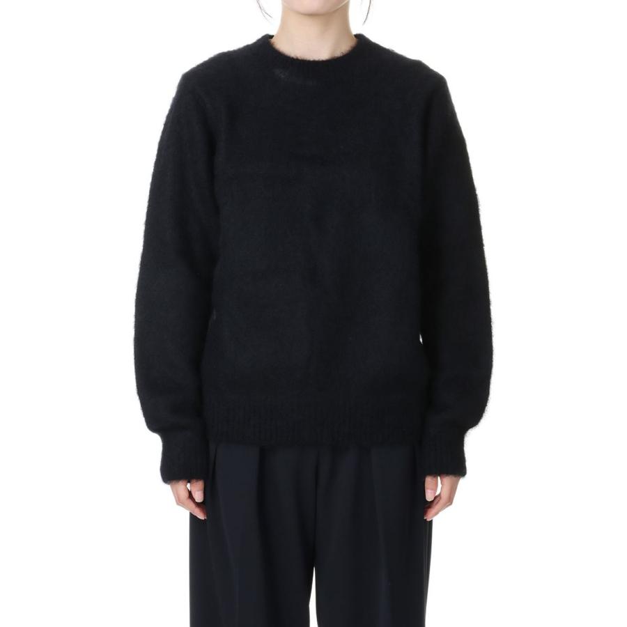 【SALE】5G mohair shaggy crew neck-BLACK(SL7W-273) SLOANE(スローン) | SLOANE