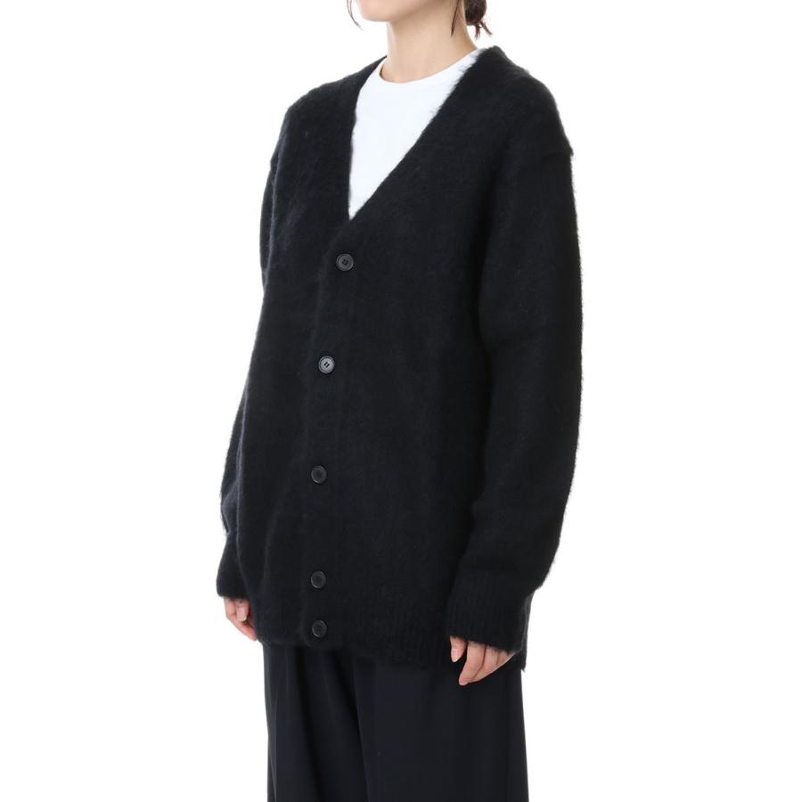 【P5倍 / SALE】mohair shaggy crew neck cardigan-BLACK(SL7W-347) SLOANE(スローン) | SLOANE | 01
