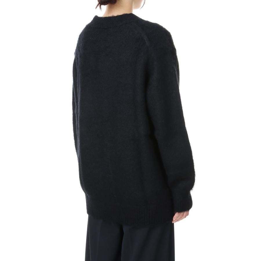 【P5倍 / SALE】mohair shaggy crew neck cardigan-BLACK(SL7W-347) SLOANE(スローン) | SLOANE | 02