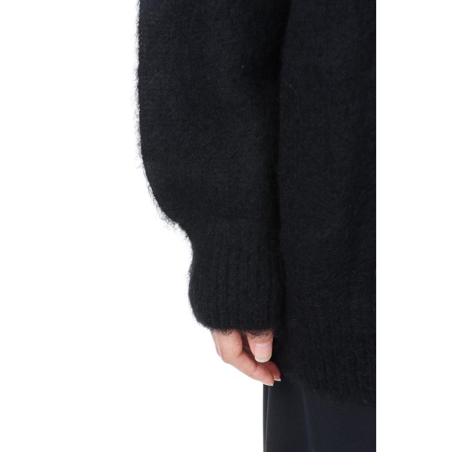 【P5倍 / SALE】mohair shaggy crew neck cardigan-BLACK(SL7W-347) SLOANE(スローン) | SLOANE | 05