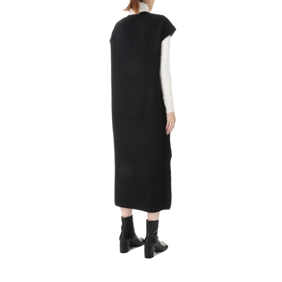 【P5倍 / SALE】5G single ridge knitting merino wool boucle v-neck one piece(SL7W-267) SLOANE(スローン) | SLOANE | 02