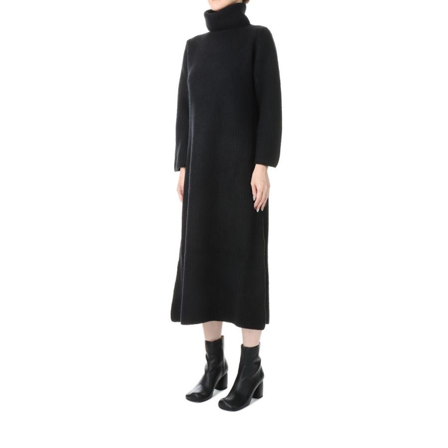 【P5倍 / SALE】5G single ridge knitting  merinowool boucle turtleneck  one piece(SL7W-266) SLOANE(スローン) | SLOANE | 01