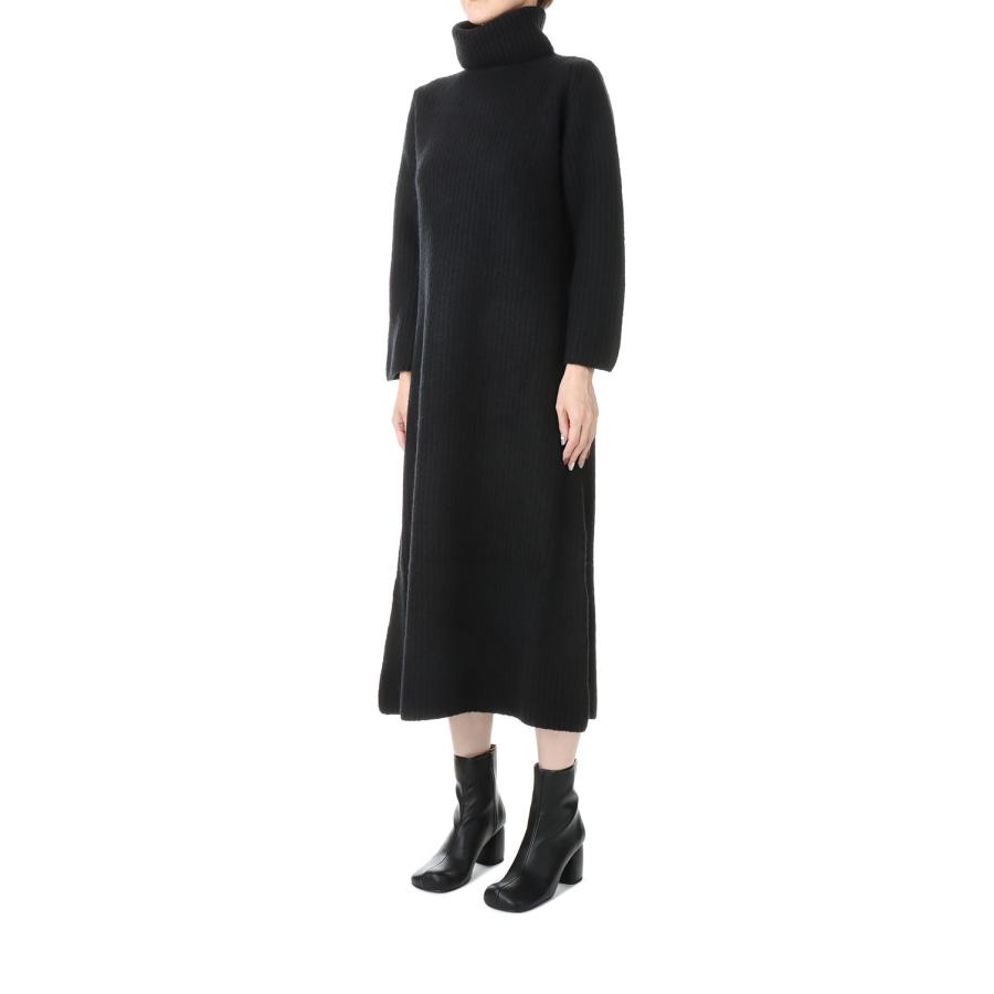 【P5倍 / SALE】5G single ridge knitting  merinowool boucle turtleneck  one piece(SL7W-266) SLOANE(スローン) | SLOANE | 01