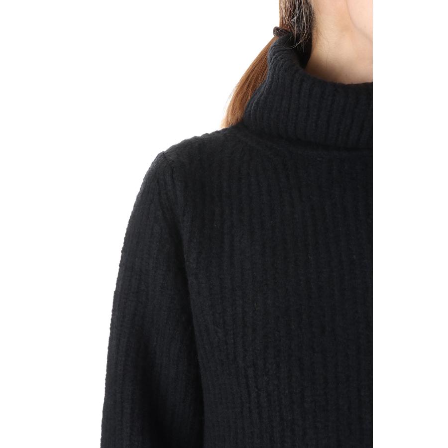 【P5倍 / SALE】5G single ridge knitting  merinowool boucle turtleneck  one piece(SL7W-266) SLOANE(スローン) | SLOANE | 03