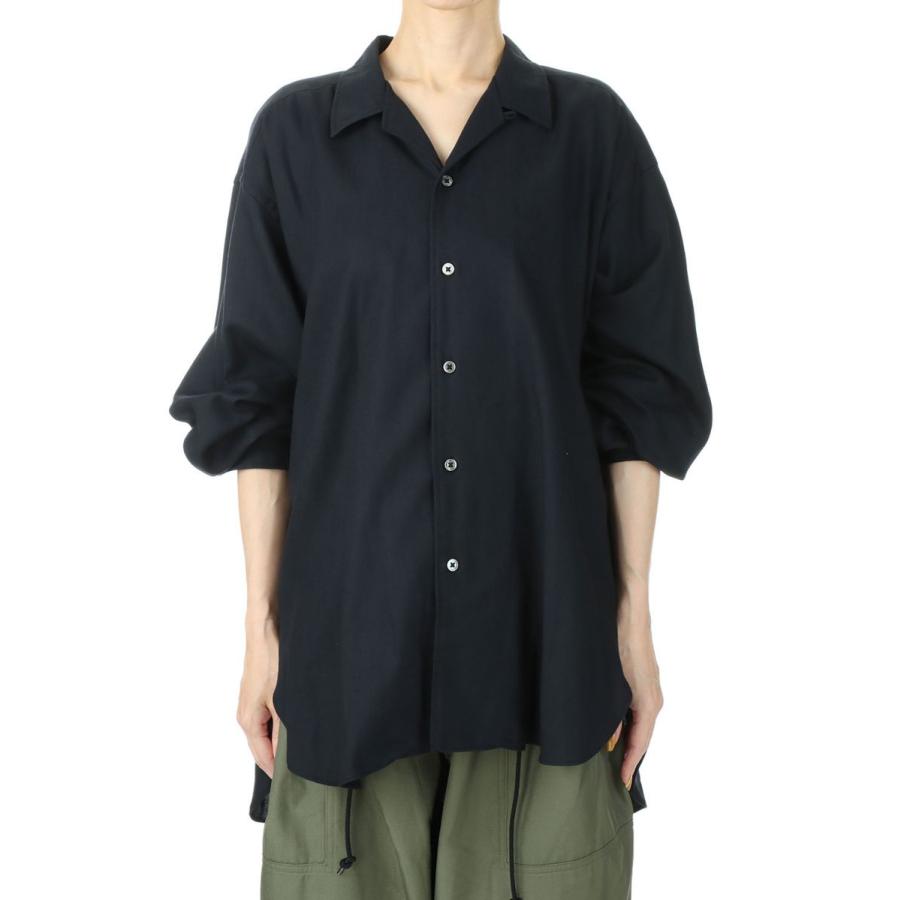 売れ筋新商品 40%OFF】OPEN / 【SALE MIKAMI JUN COLLAR SHIRT BLEND WOOL トップス
