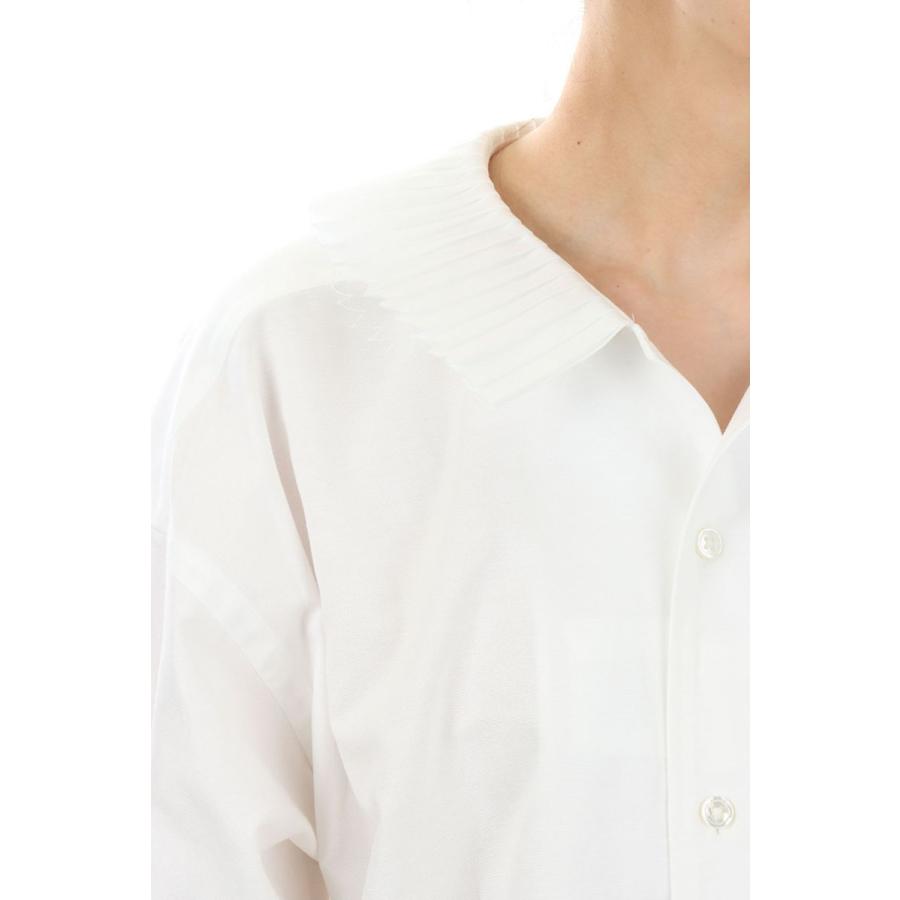 【SALE / 35%OFF】PLEATS COLLAR OXFORD SHIRT -White (22AW-5H) Jun Mikami(ジュンミカミ)
