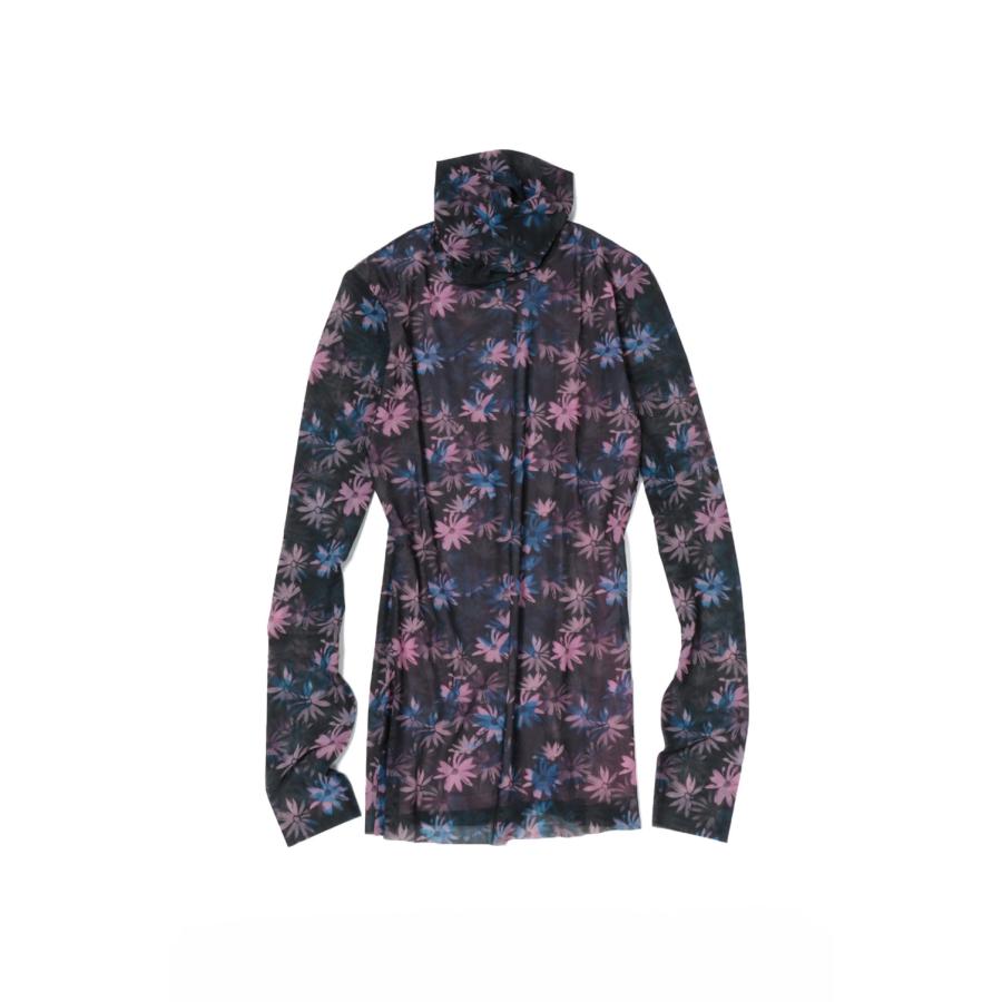 【P5倍 / SALE】Printed Mesh Long Sleeve Fitted Rollneck -Daisy Spray Lilac Sachet  (T3289) GANNI(ガニー) | GANNI | 06