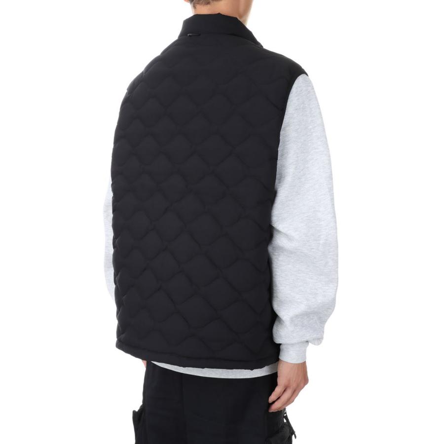 DAIWA PIER39 TECH QUILT STAND COLLAR LINER VEST - BLACK (BJ