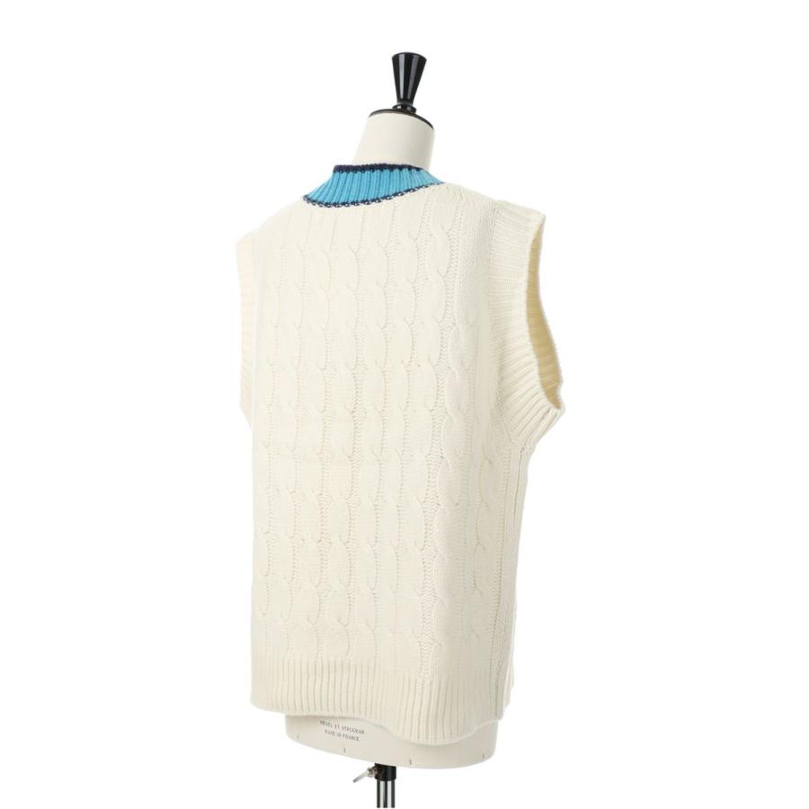 COLOR V KNIT VEST -WHITE(22AMSNI15) Shinzone(シンゾーン) | Shinzone | 02