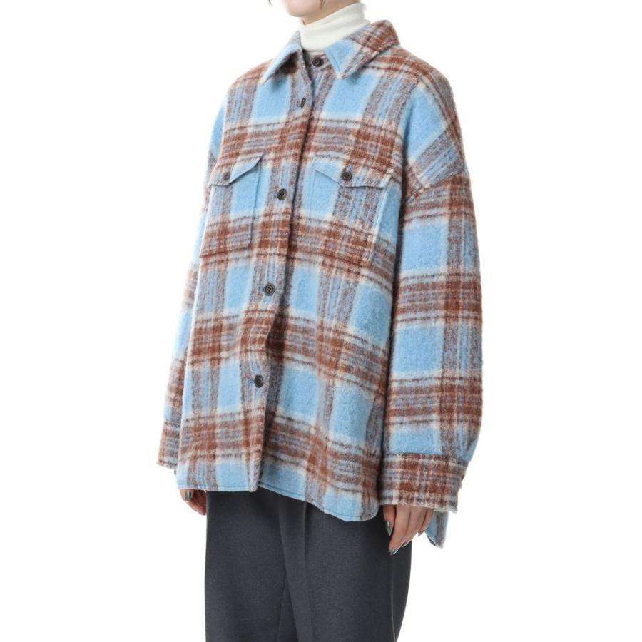 【SALE】SHAGGY CHECK JACKET/BLUE(22AMSJK02) Shinzone(シンゾーン) | Shinzone | 02
