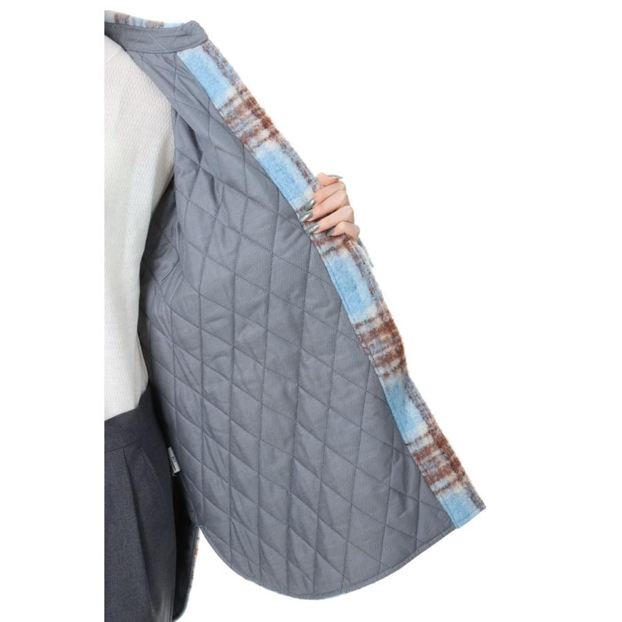 【SALE】SHAGGY CHECK JACKET/BLUE(22AMSJK02) Shinzone(シンゾーン) | Shinzone | 06