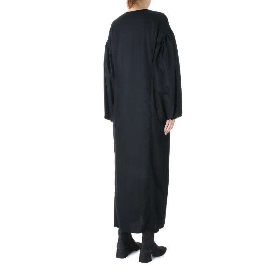【P5倍 / SALE】Wool Balloon sleeve Dress/BLACK(E22AW/D-01/01) EBONY(エボニー) | EBONY | 02