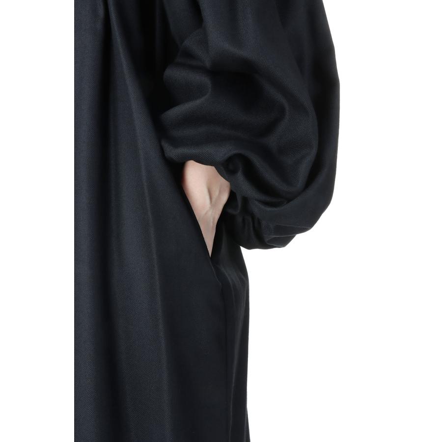【P5倍 / SALE】Wool Balloon sleeve Dress/BLACK(E22AW/D-01/01) EBONY(エボニー) | EBONY | 04