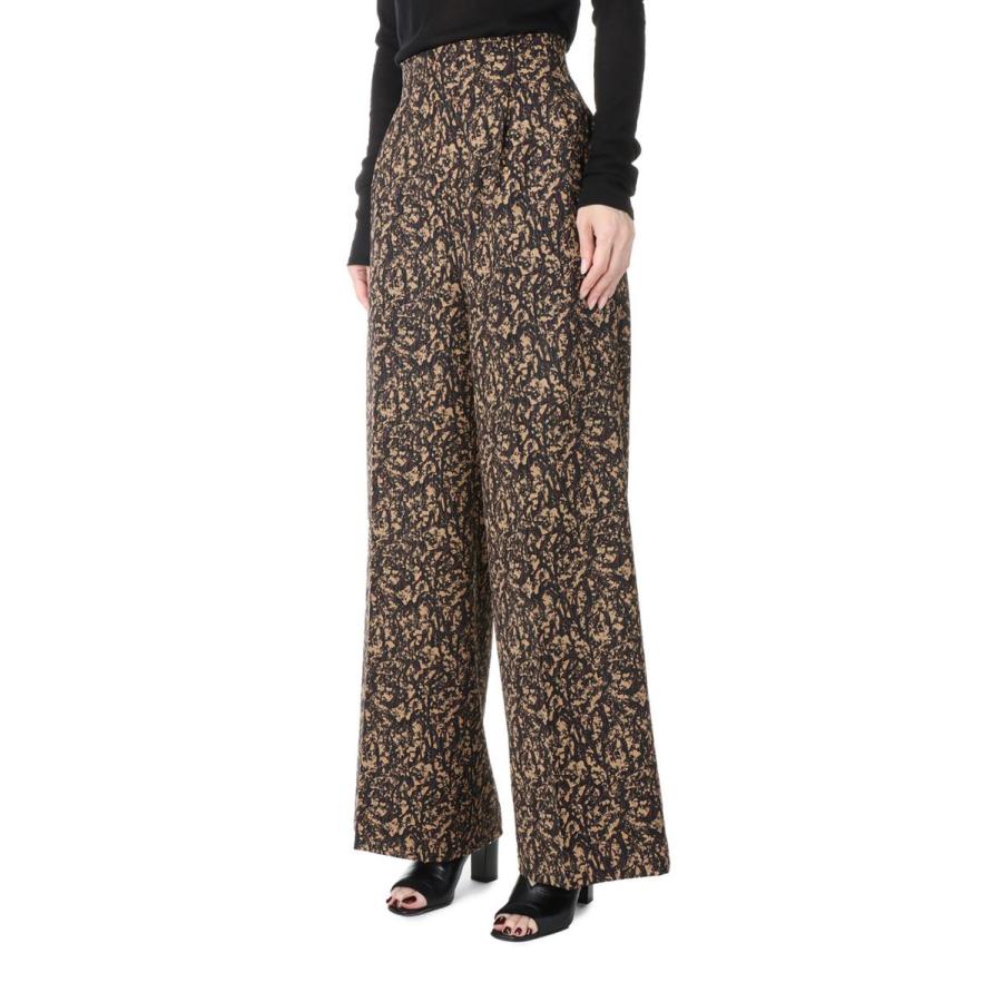 【P5倍 / SALE】Granite High waist pants/BROWN mix(E22AW/P-02/02) EBONY(エボニー) | EBONY | 01