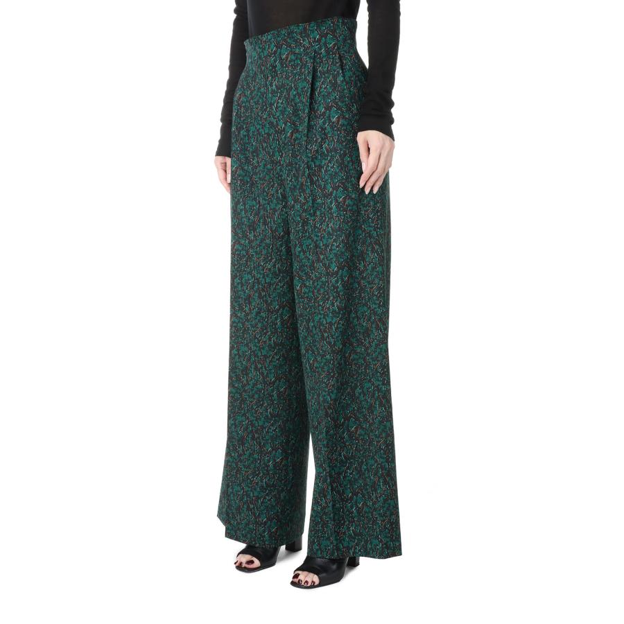 【P10倍】【SALE】Granite High waist pants/GREEN mix(E22AW/P-02/02) EBONY(エボニー) | EBONY | 01