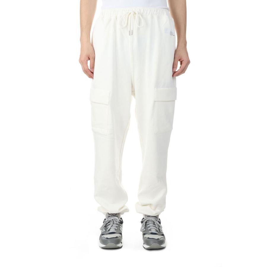 【P5倍 / SALE】CARGO PANTS COTTON SWEAT/WHITE(F372005C) [BP] First Down -Men-(ファースト・ダウン)First Down | FIRST DOWN | 01
