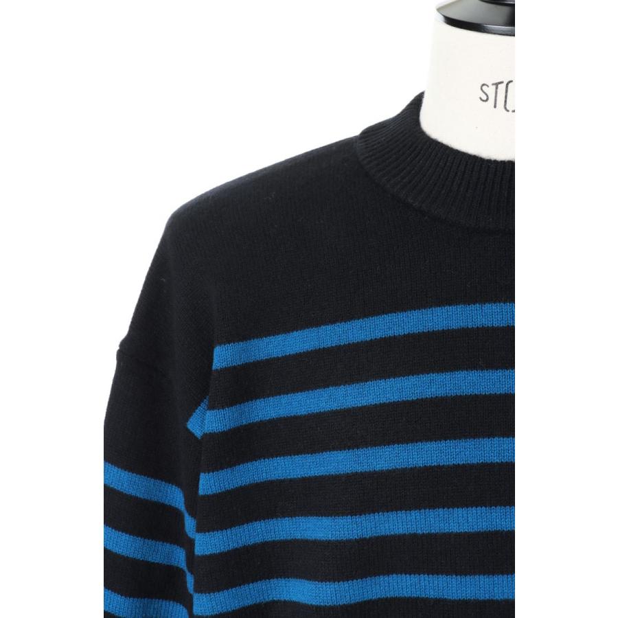 【SALE】BASQUE KNIT(1004AWKN01) - C:BLACK×BLUE- is-ness(イズネス) |  | 03