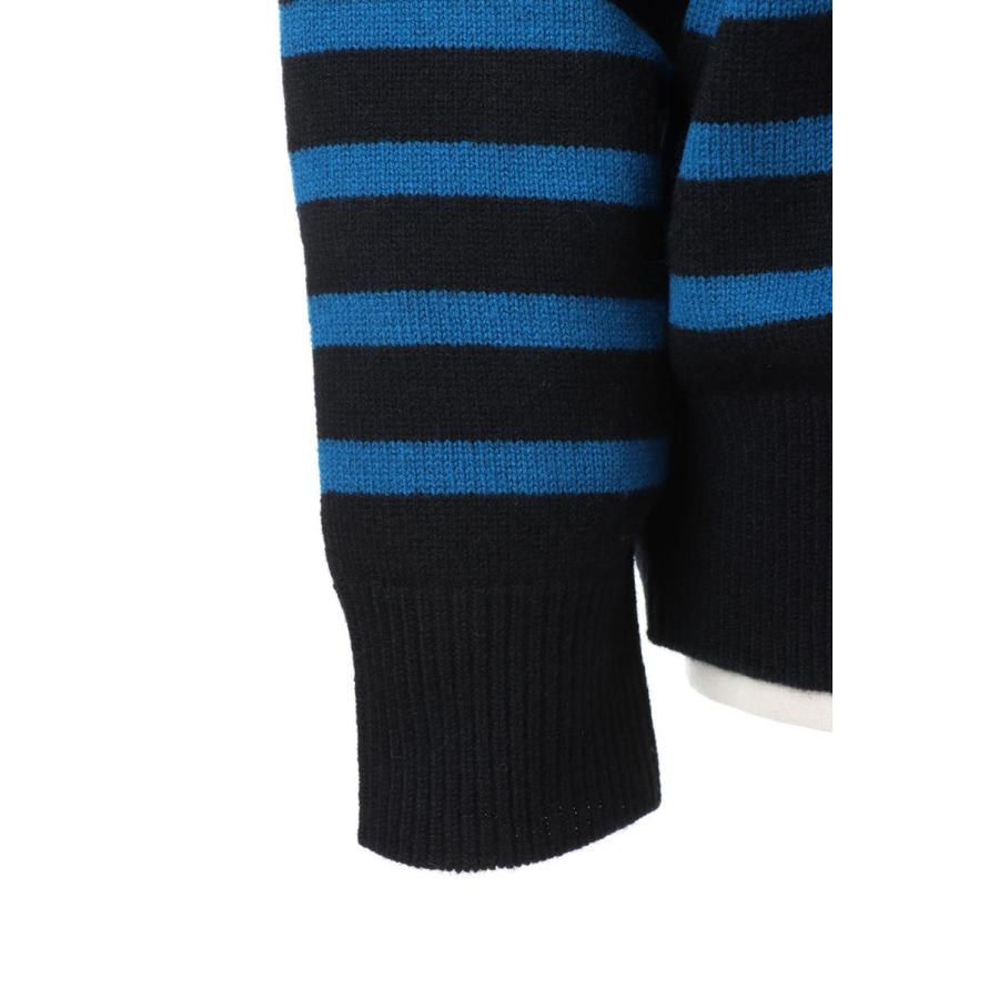 【SALE】BASQUE KNIT(1004AWKN01) - C:BLACK×BLUE- is-ness(イズネス) |  | 04