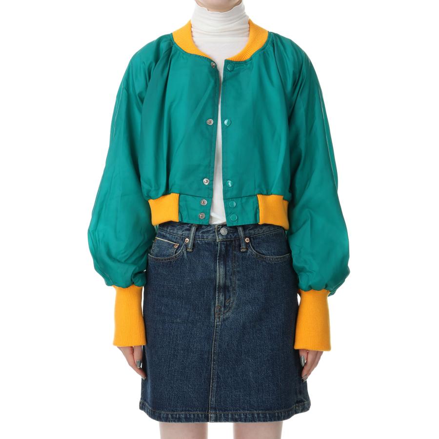 【P5倍 / SALE】circa make short nylon award jacket (cc22aw-32) 77circa -Women-(ナナナナサーカ) | 77circa | 03