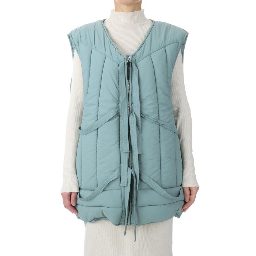 【P5倍 / SALE】wild things × 77circa separate hood padding life vest -BLUE GRAY / MEDIUM (ccw22aw-01) 77circa -Women-(ナナナナサーカ) | 77circa | 07
