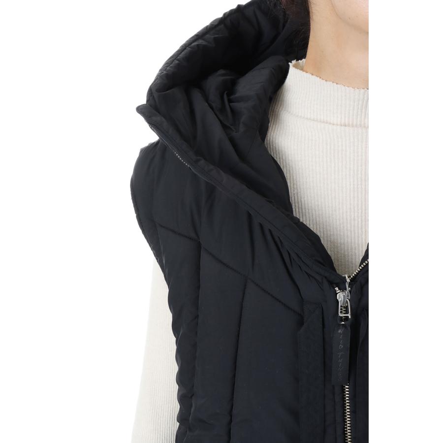 【P5倍 / SALE】wild things × 77circa separate hood padding life vest -BLACK / LONG  (ccw22aw-01) 77circa -Women-(ナナナナサーカ) | 77circa | 05