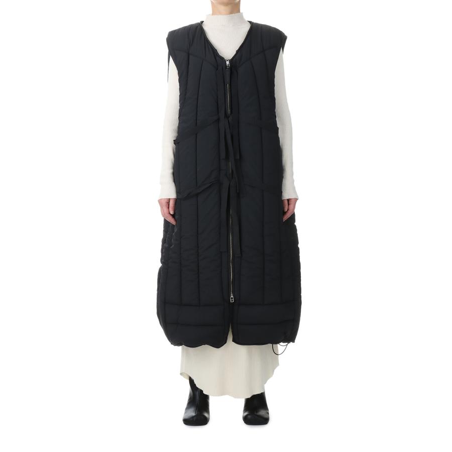 【P5倍 / SALE】wild things × 77circa separate hood padding life vest -BLACK / LONG  (ccw22aw-01) 77circa -Women-(ナナナナサーカ) | 77circa | 07
