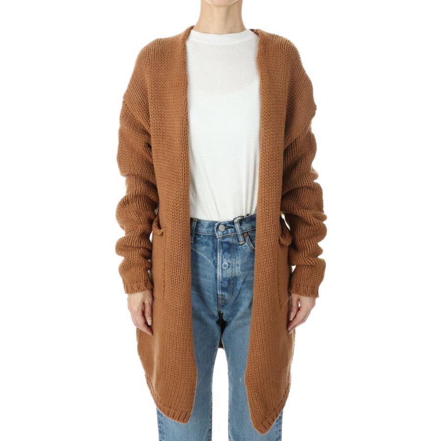 【P5倍 / SALE】Fine Lamb &amp; Cashmere Bulky Knit Cardigan-CAMEL(18RKNTOP-04KAT) Bluebird Boulevard(ブルーバードブルバード) | BLUEBIRD BOULEVARD
