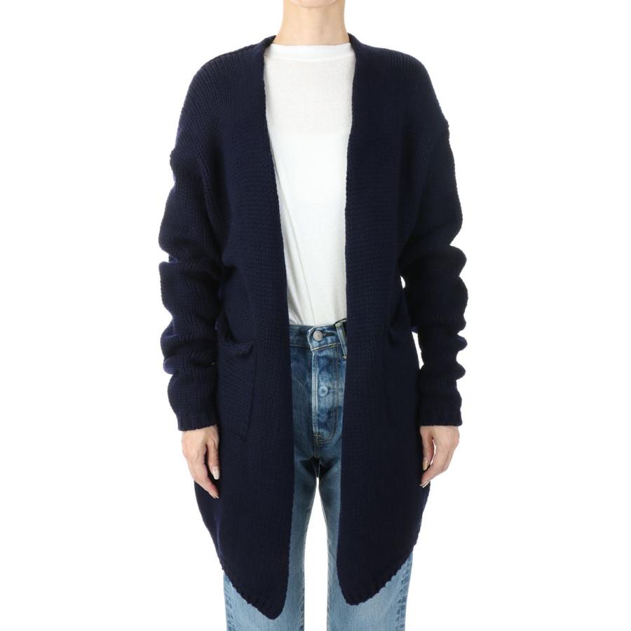 【P5倍 / SALE】Fine Lamb &amp; Cashmere Bulky Knit Cardigan-NAVY(18RKNTOP-04KAT) Bluebird Boulevard(ブルーバードブルバード) | BLUEBIRD BOULEVARD