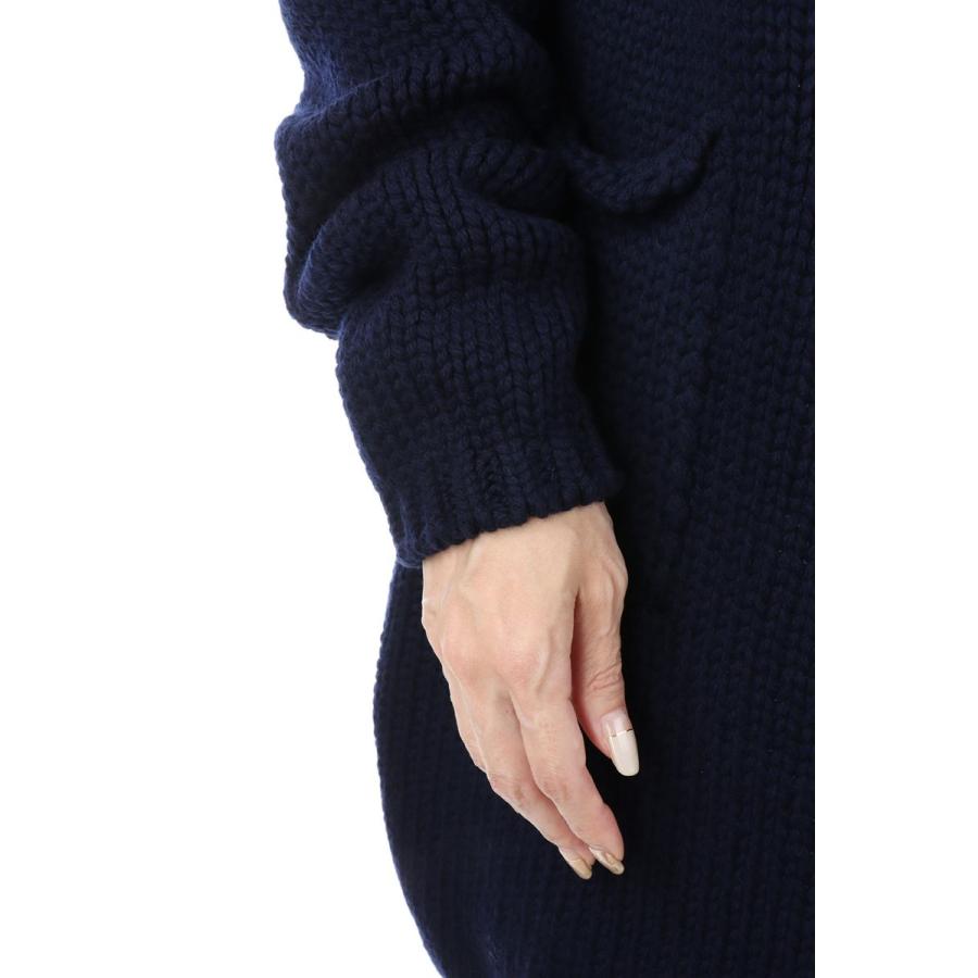 【P5倍 / SALE】Fine Lamb &amp; Cashmere Bulky Knit Cardigan-NAVY(18RKNTOP-04KAT) Bluebird Boulevard(ブルーバードブルバード) | BLUEBIRD BOULEVARD | 04