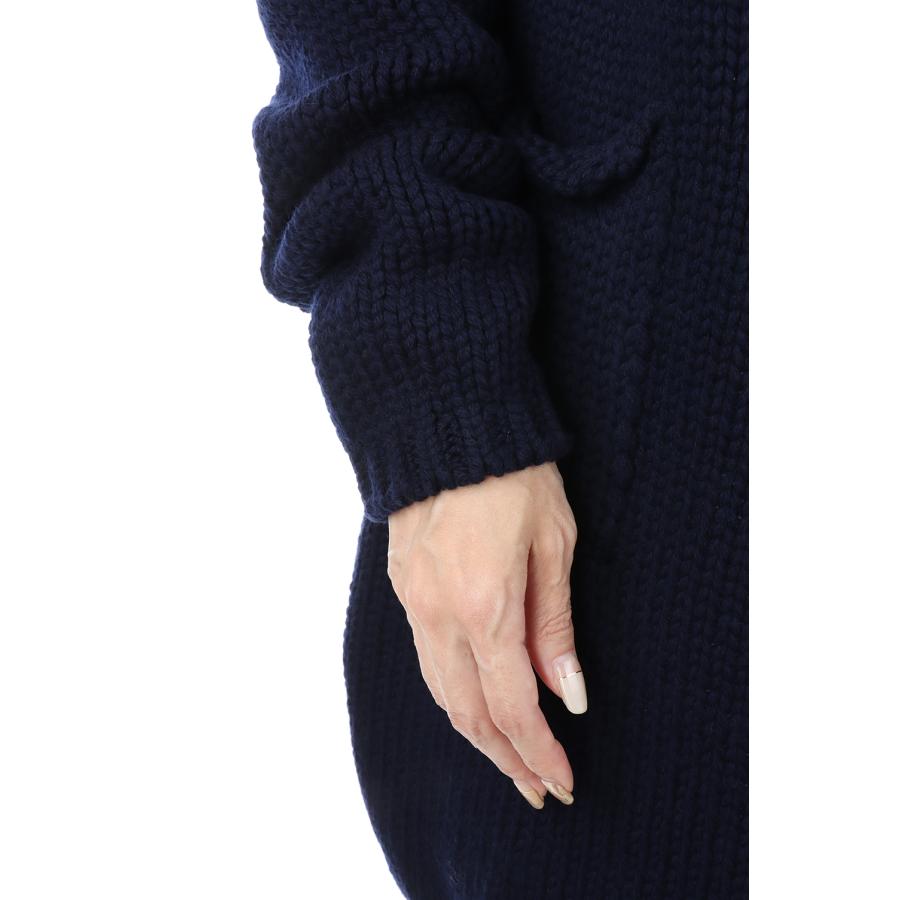 【P5倍 / SALE】Fine Lamb &amp;amp;amp;amp;amp; Cashmere Bulky Knit Cardigan-NAVY(18RKNTOP-04KAT) Bluebird Boulevard(ブルーバードブルバード) | BLUEBIRD BOULEVARD | 04